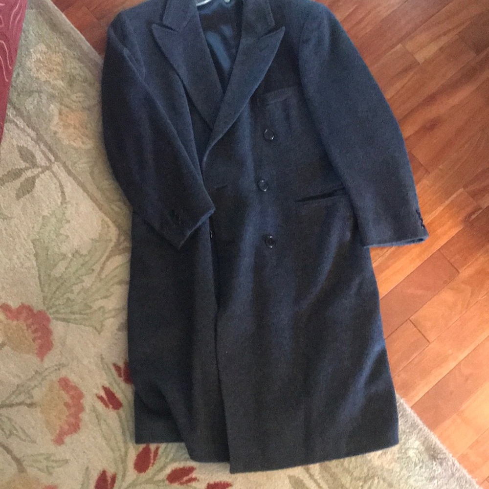 Men’s double breasted over-coat, wool